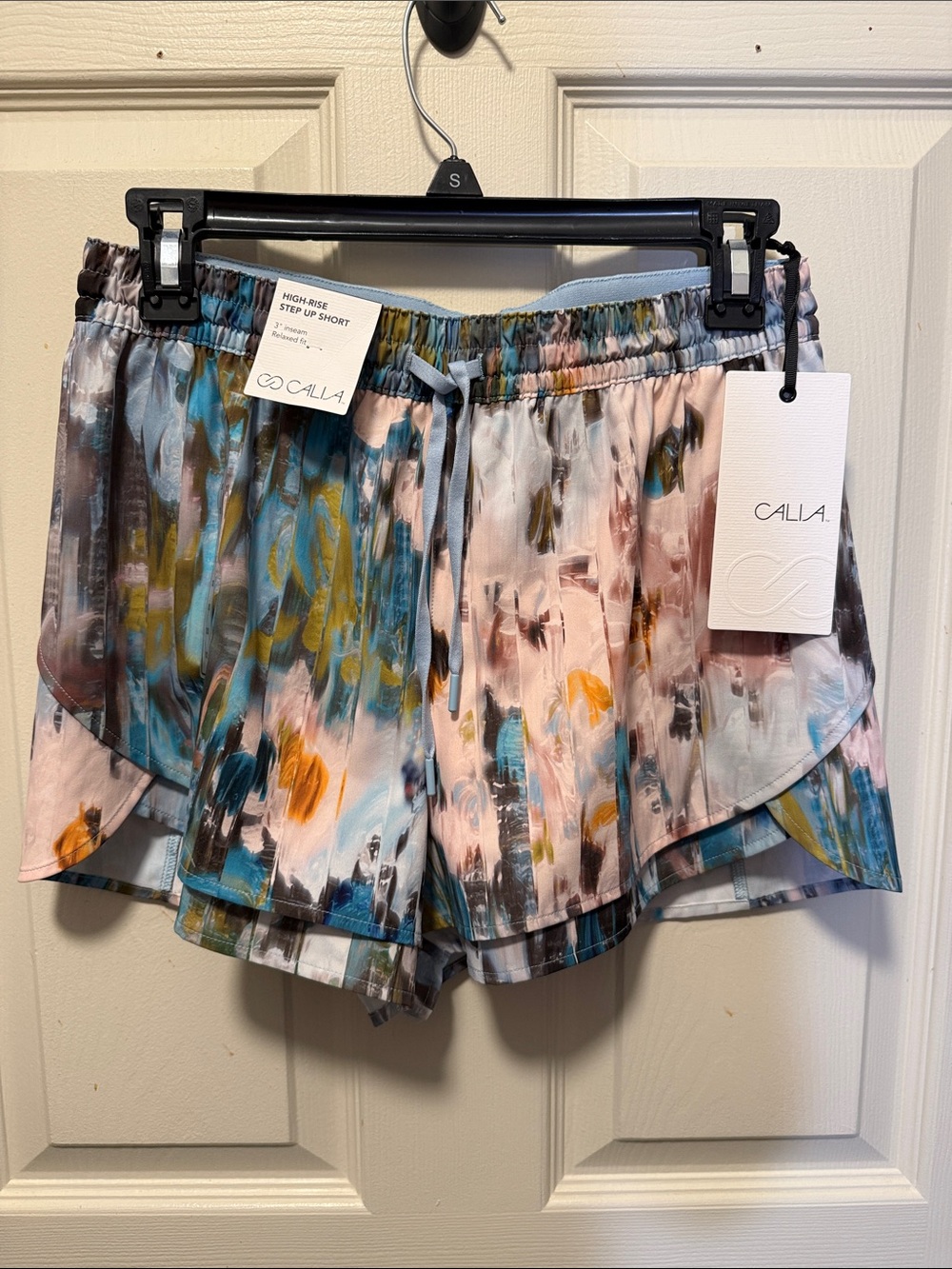 Calia high-rise step up short 3” inseam relaxed fit
